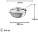 Le Creuset® 3.3 L Stainless Steel Saucier-1