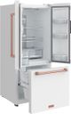 Thor Kitchen Gordon Ramsay Series 30" White French Door Counter Depth Refrigerator with Rose Gold Hardware-5
