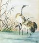 Stylecraft Dann Foley Lifestyle Oriental Cranes II Black/Blue/White  Wall Art-1