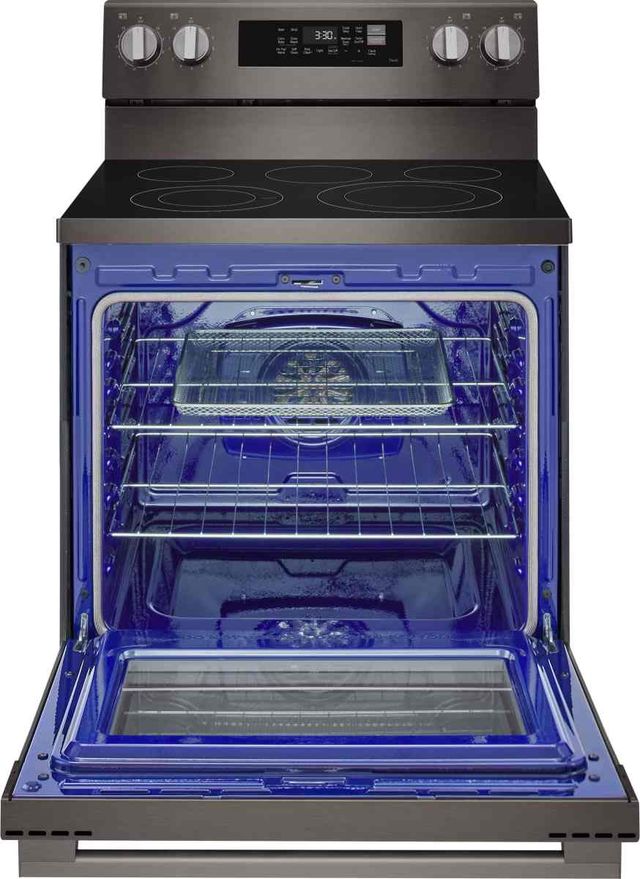 LG 30" Black Stainless Steel Freestanding Electric Range with ProBake Convection®, Air Fry, and EasyClean®-1