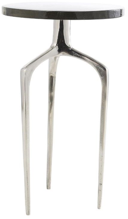 Deco Marche Clear/Silver Accent Table-2