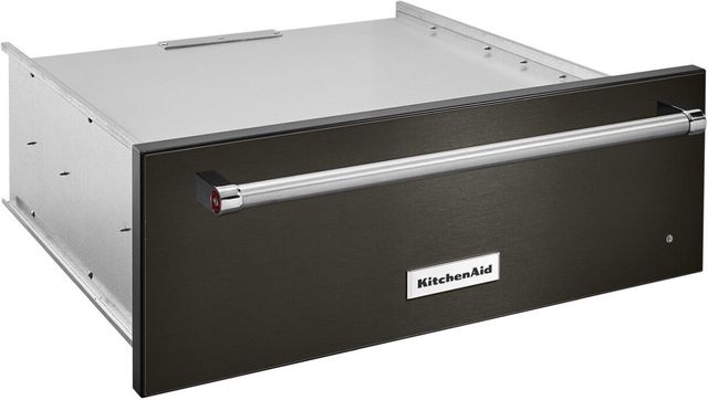 KitchenAid® 27" PrintShield™ Black Stainless Slow Cook Warming Drawer-1