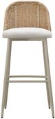 TOV Furniture Alexa Cream/Natural Linen/Wicker Outdoor Bar Stool-3