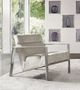 Diamond Sofa® La Brea Brushed Stainless Steel/Champagne Accent Chair-2