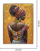 Classy Living Captivating African Lady with Orange Accents II Wall Art-2