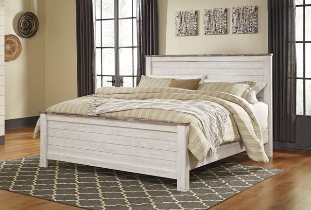 Signature Design by Ashley® Willowton Whitewash California King/King Panel Headboard-2