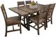 International Furniture Direct Urban Art 5-Piece Brown/Matte Black Dining Set-0