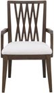 Pulaski™ Asher Park Beige/Piano Brown Dining Arm Chair-1