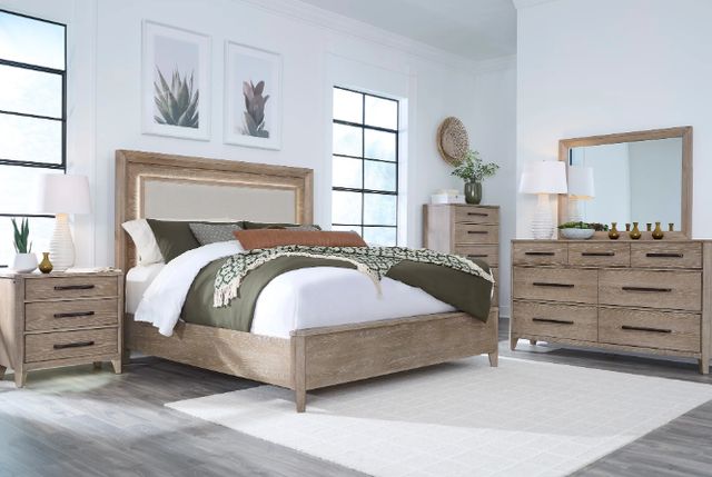 Parker House® Breckenridge Mocha Medium Brown Queen Panel Bed-1