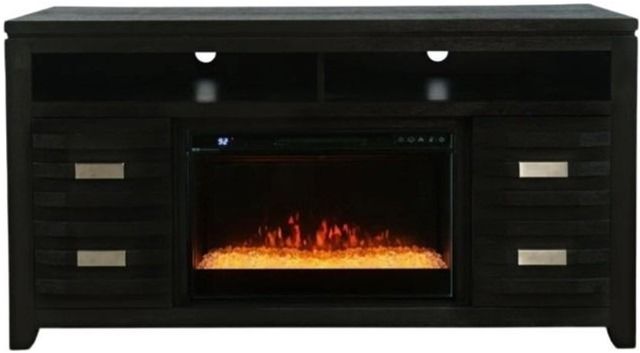 Jofran Inc. Altamonte Dark Charcoal Electric Fireplace Media Console-2