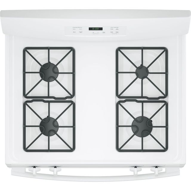 GE® 30" White Freestanding Gas Range-2