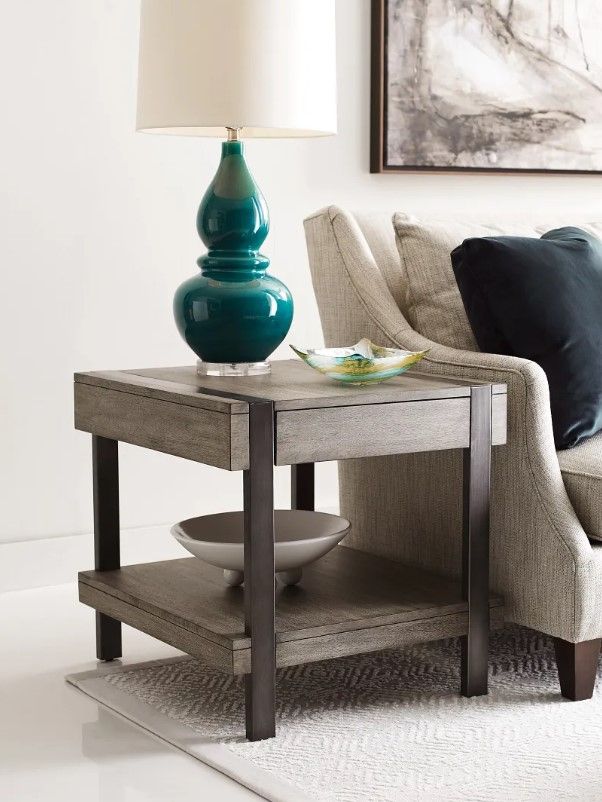 Hammary® Sandler Colt Gray End Table-1