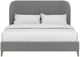 A.R.T. Furniture® Dante Slate King Wide Channel Upholstered Panel Bed -1