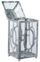A & B Home Clear/Silver Distressed Lantern-2