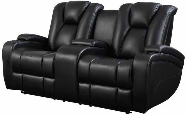 Coaster® Delange 2-Piece Black Power Reclining Living Room Set-1