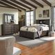 Liberty Furniture Thornwood Hills 4-Piece Rock Beaten Brown Queen Bookcase Bedroom Set-4