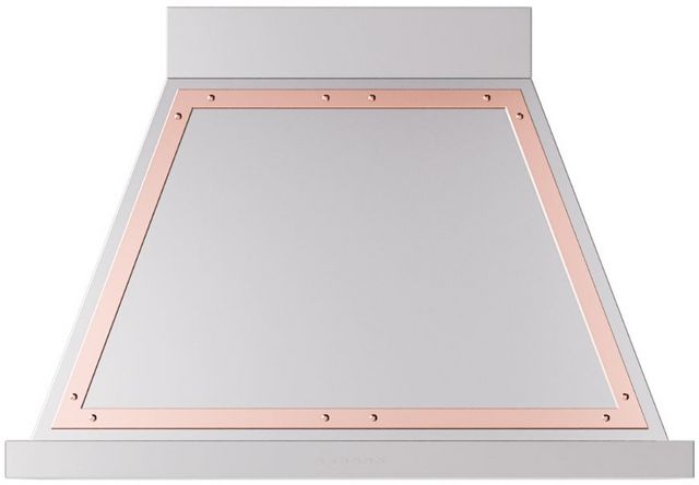 Ilve® Nostalgie II Noblesse 36" Stainless Steel Wall Mounted Range Hood with Copper Trim
