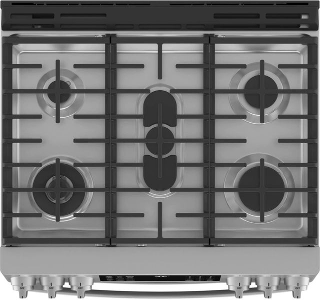 GE Profile™ 30" Fingerprint Resistant Stainless Steel Smart Slide In Gas Convection Range-3