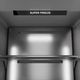 ZLINE Autograph Edition 18 in. 8.6 Cu. Ft. Left Hinge Column Freezer in White Matte with Graphite Gray Interior and Champagne Bronze Accents-4