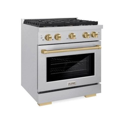 ZLINE Autograph Edition 30" Satin Stainless Steel Pro Style Gas Range-2