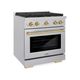 ZLINE Autograph Edition 30" Satin Stainless Steel Pro Style Gas Range-2