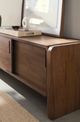 Rowe® Nova Light Brown Sliding Door Credenza-2