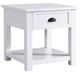 Mazin Furniture Champlain White 1-Drawer End Table-0
