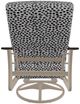 Telescope Casual St. Catherine Agra Classic/Desert Aluminum/Fabric Outdoor MGP Cushion Swivel Rocker with Chestnut Rustic Arms-3