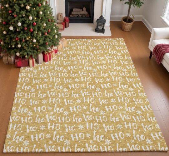 Dalyn™ Rug Company Merry & Bright MY22 Gold 5'x8' Area Rug-4