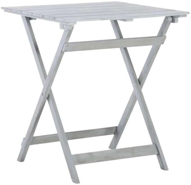 Linon Rockport 3-Piece Gray Wooden Outside Bistro Table Set-4
