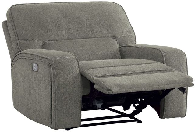 Mazin Furniture Borneo Mocha Power Reclining Chair with Power Headrest and USB Port-1