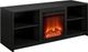 Ameriwood Home Mainstays Courtland Black Oak 65'' Eletric Fireplace Media Console-1