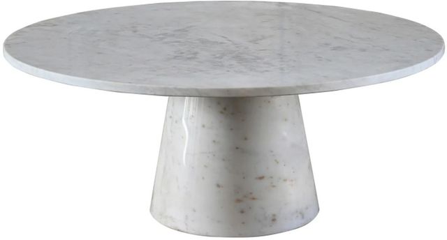 Harp & Finial® Carrara White Coffee Table-0