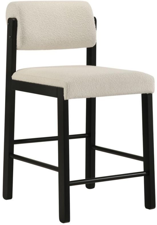 Coaster® Kehoe 2-Piece Black/Cream Counter Stool Set-3