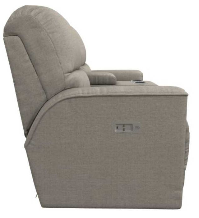 La-Z-Boy® Cade Pebble Chenille Power Reclining Loveseat with Console, Headrest, and Lumbar-3