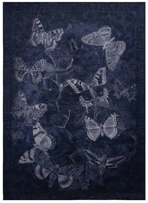 Renwil® Rye-Sample Blue 16"'x16"' Throw Rug-0