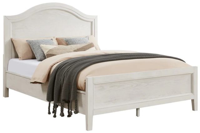 Flexsteel® Arlington Rustic White Queen Panel Bed-0