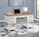 Winners Only® Cardiff Brown/White Top Desk-2