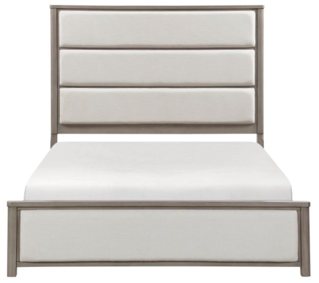 Homelegance® Dalston Beige/Light Gray California King Panel Bed-2