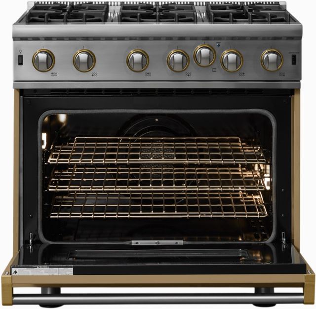 Viking® 5 Series 36" Golden Hour Pro Style Gas Range-1