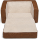 Delta Children Cozee Flip-Out Sherpa/Brown 2-in-1 Convertible Chair to Lounger-3