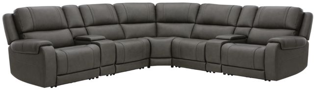 Signature Design by Ashley® 5Z Pittson 7-Piece Anchor Power Reclining Sectional with Storage Consoles-0