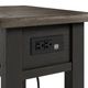 Signature Design by Ashley® Tyler Creek Grayish Brown End Table with Black Base -4