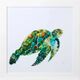 StyleCraft Drift Blue/Green/White Wall Art-0