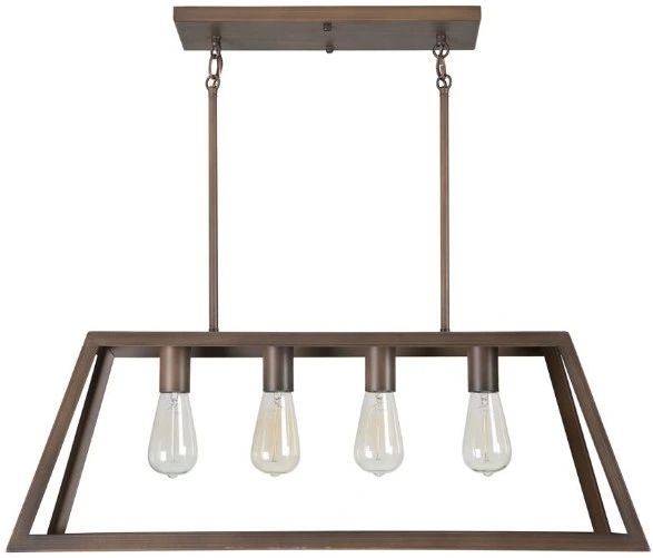 YHD Skyline Ridge Oil Rubbed Bronze 4-Light Chandelier-0