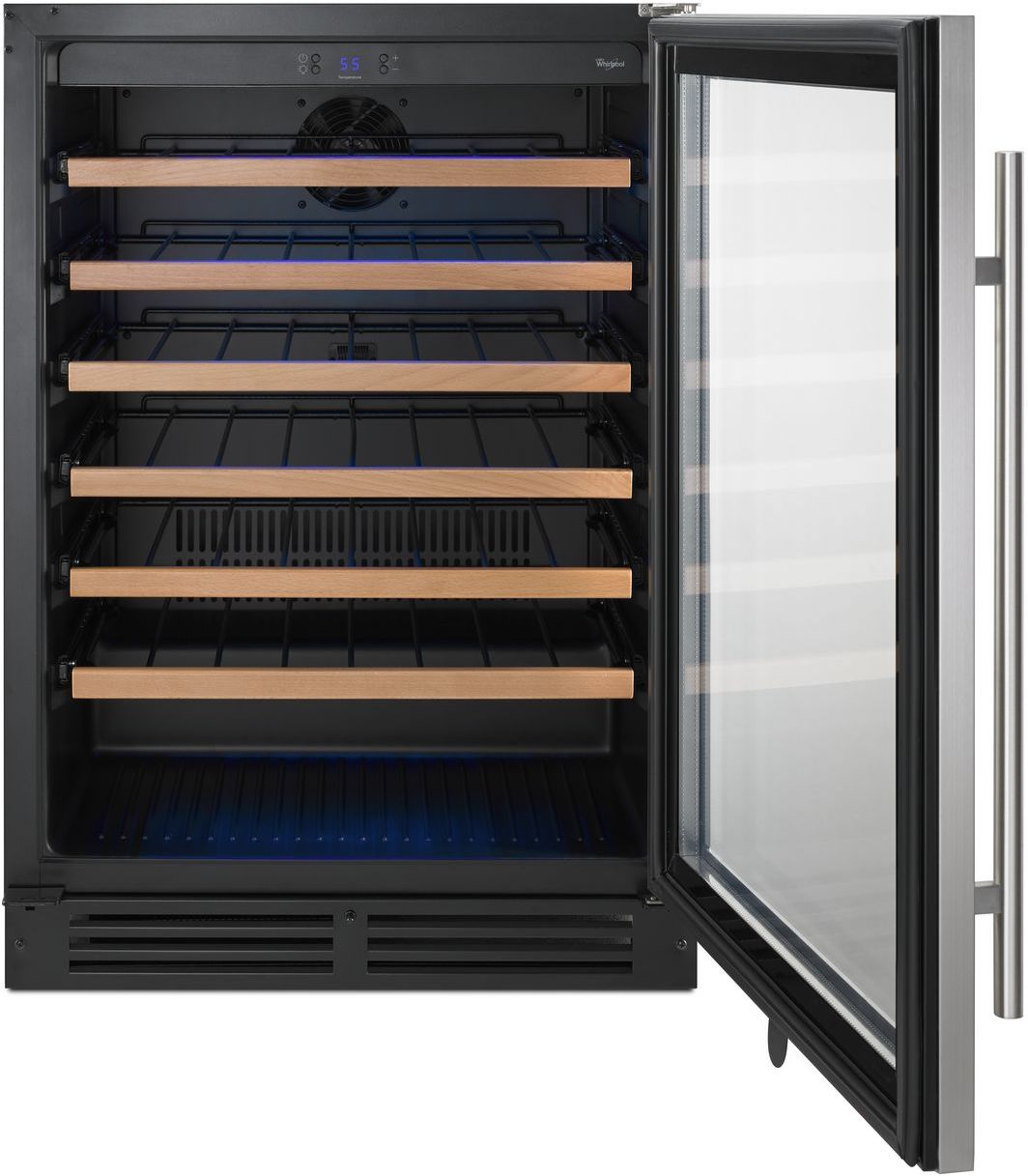 Whirlpool 24" Stainless Steel Wine Cooler - Thumbnail 4