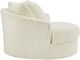 Signature Design by Ashley® Lindyn Ivory Oversized Swivel Accent Chair-3