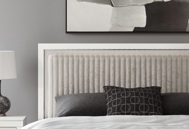 Signature Design by Ashley® Zuraleus White King Upholstered Panel Storage Bed-5