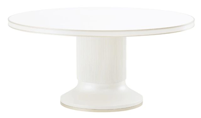 Michael Amini® La Marisia Creamy Pearl Round Dining Table-0