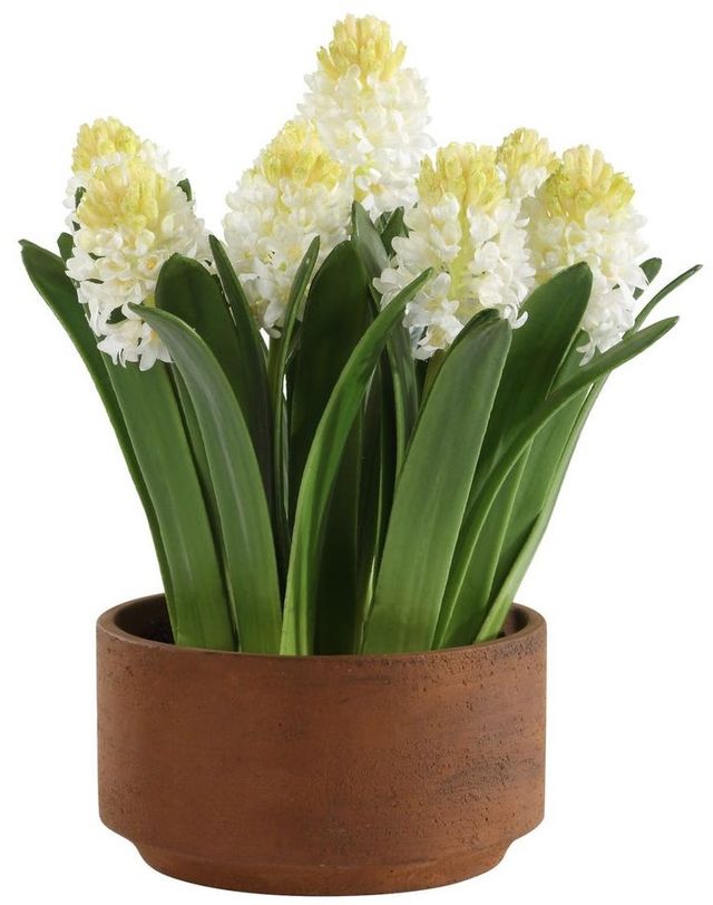 Uttermost® Sincerity Green/Terracotta/White Potted Hyacinth Plant-2